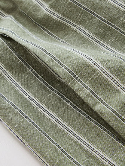 Striped Cotton Linen Halter Top & Pant Set