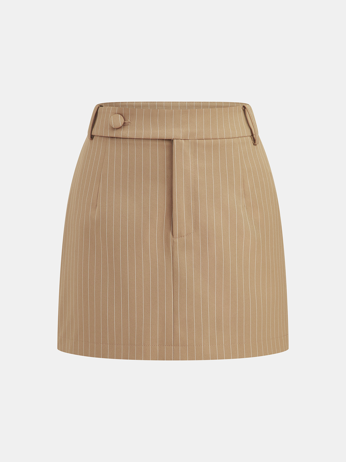 Pinstripe Tailored Vest & Mini Skirt Set