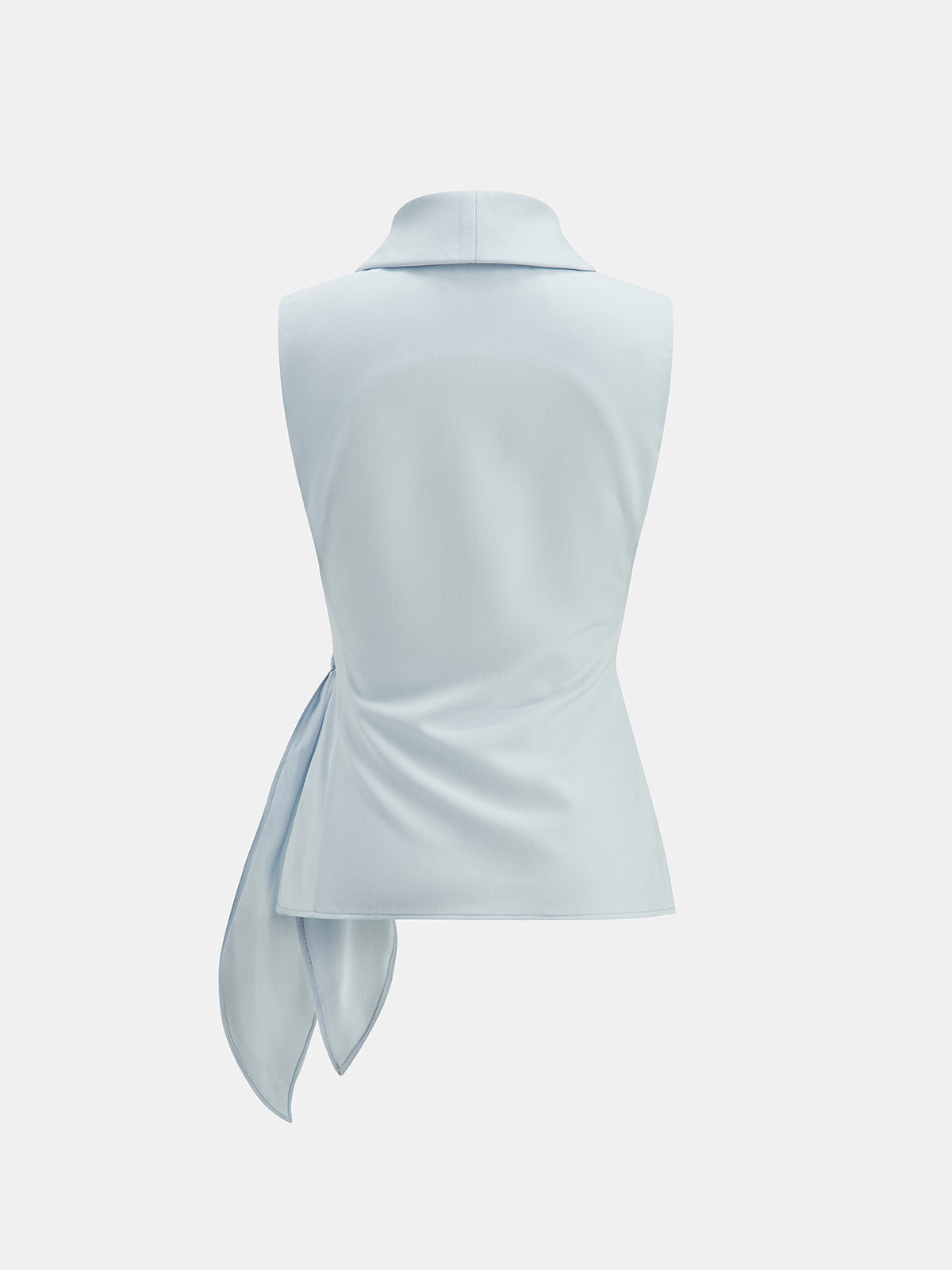 Tie-Waist Sleeveless Blouse & Pants Set